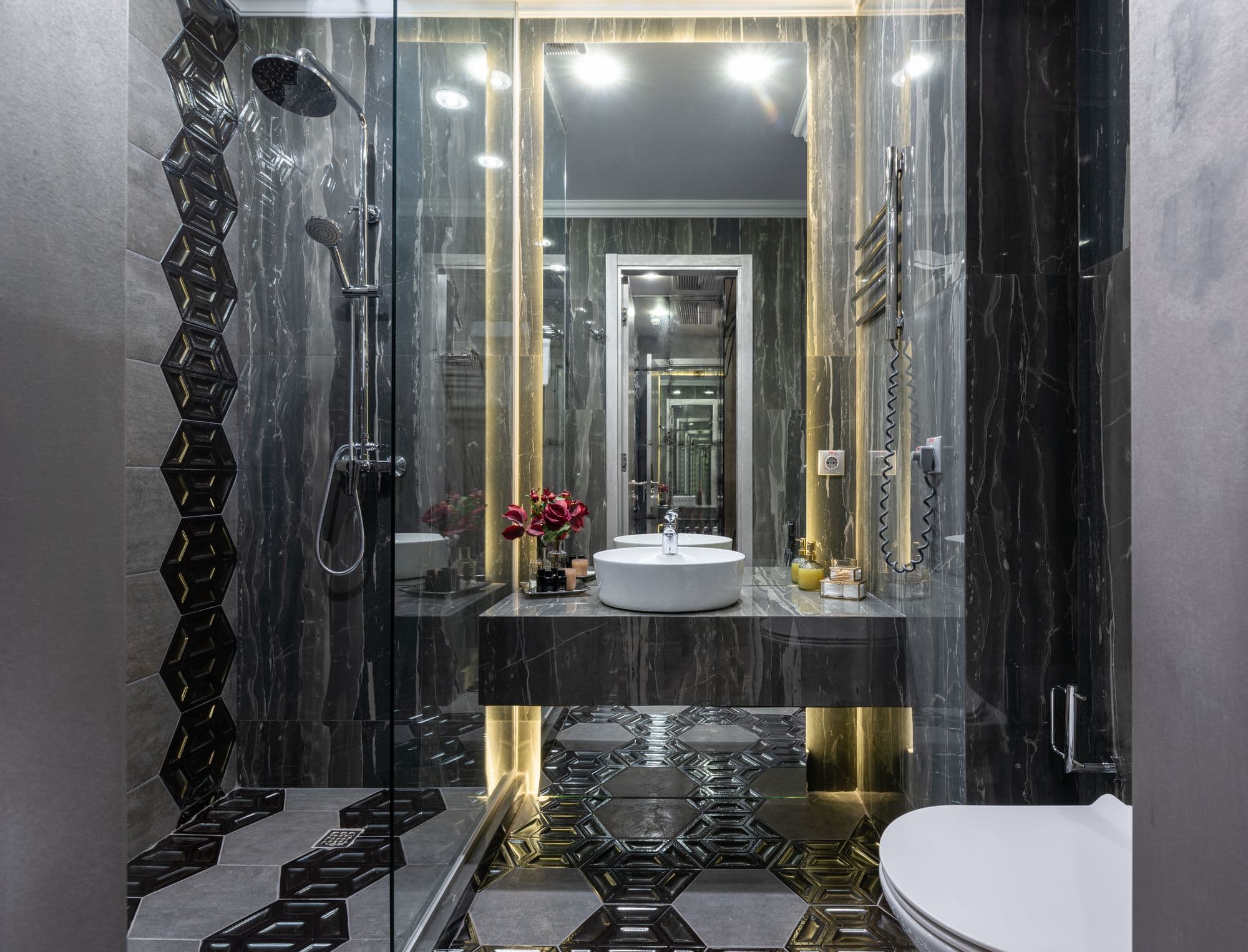 Well-maintained bathroom in a rental property